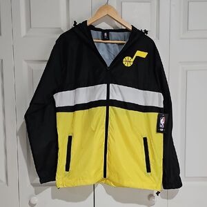 🏀 NBA Utah Jazz Colorblock Windbreaker Jacket📏 Size Medium